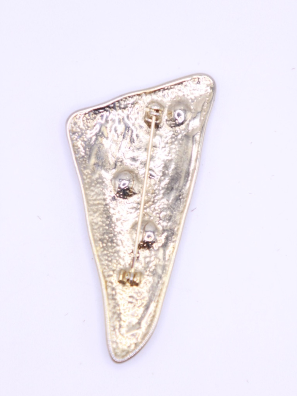 Vintage unsigned Gold-Tone Celestial Brooch with Pink Purple Blue & Green Stones - Picture 2 of 4